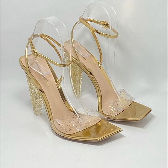 Gianvito Rossi Glitter Stiletto Sandals size 38 - Picture 5 of 12